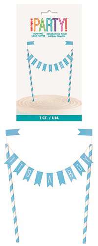 Cake Bunting - It's A Boy Blue - Click Image to Close